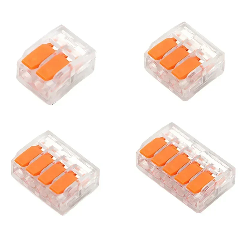 

Universal Quick Plug-in Terminals - 10-75pcs Orange Electrical Connectors, 250V/32A Wire Connector Terminals