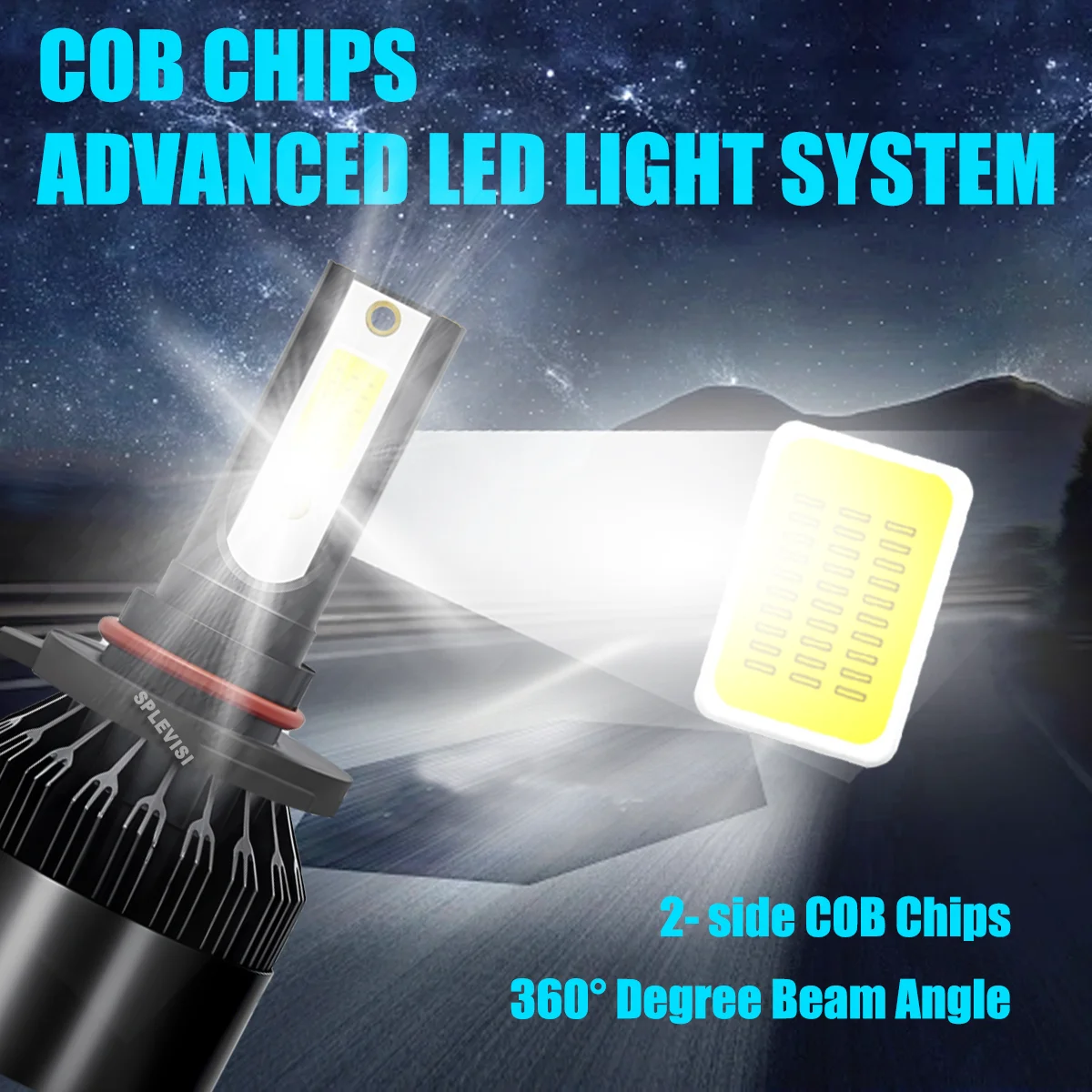 FULLY UPGRADED COOLING SYSTEM LED HEADLIGHT Fan Cooled Design 9012 12v FOR DODGE CHALLENGER 2015 2016 2017 2018 2019 2020-2023