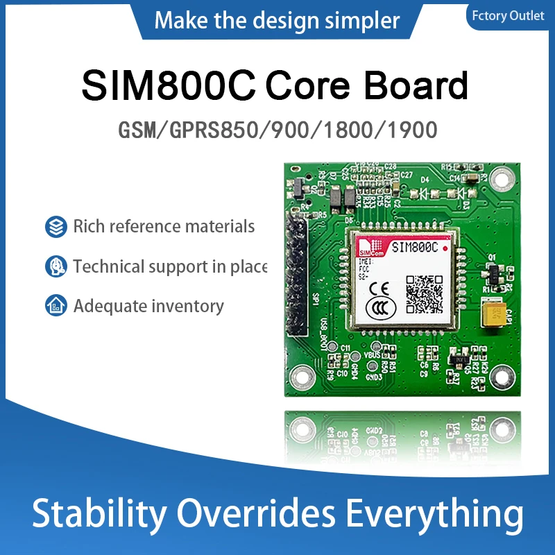 

SIMcom SIM800C SIM868 SIM868E module/Core Board GPRS+GNSS+BT（optional） 1PCS