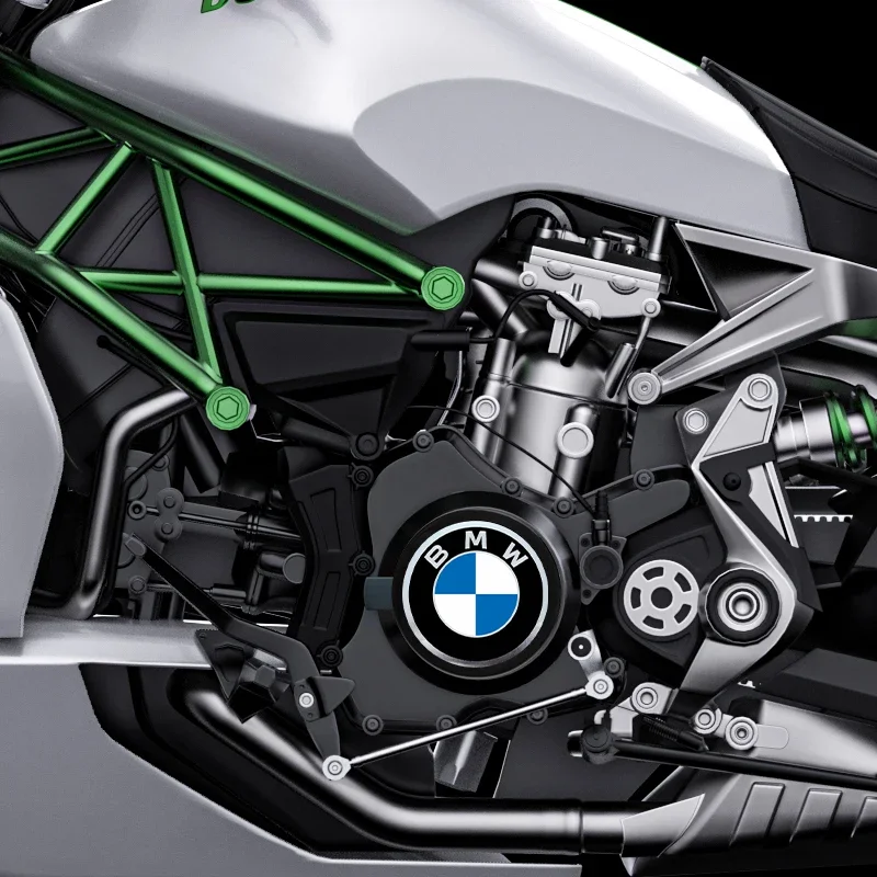 

Motorcycle Modified Sticker Metal Sticker Aluminum Round Sticker For BMW R1250GS R1200GS ADV F850GS F750GS