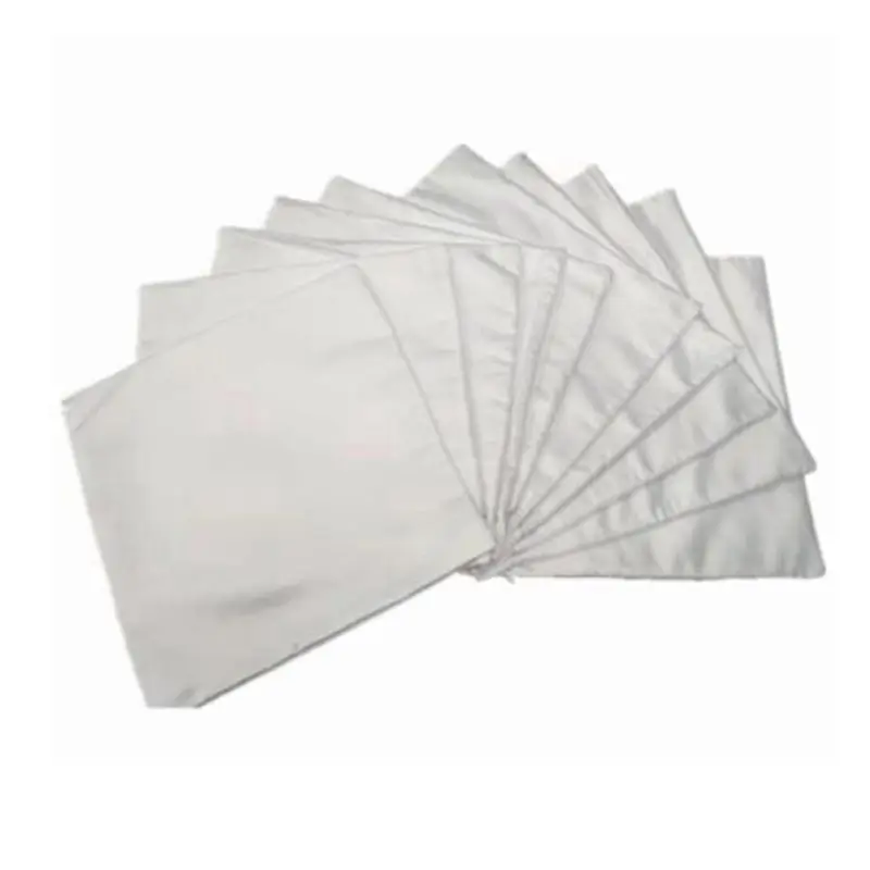 IALJ-40X40 White Plain Sublimation Blanks Pillow Case Cushion Cover Pillowcase For Heat Transfer Press As DIY Gift 20Pcs