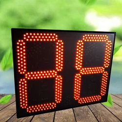 16 inch 2-digit LED display screen digital days counter wall mounted remote control semi outdoor full red display screen DAP