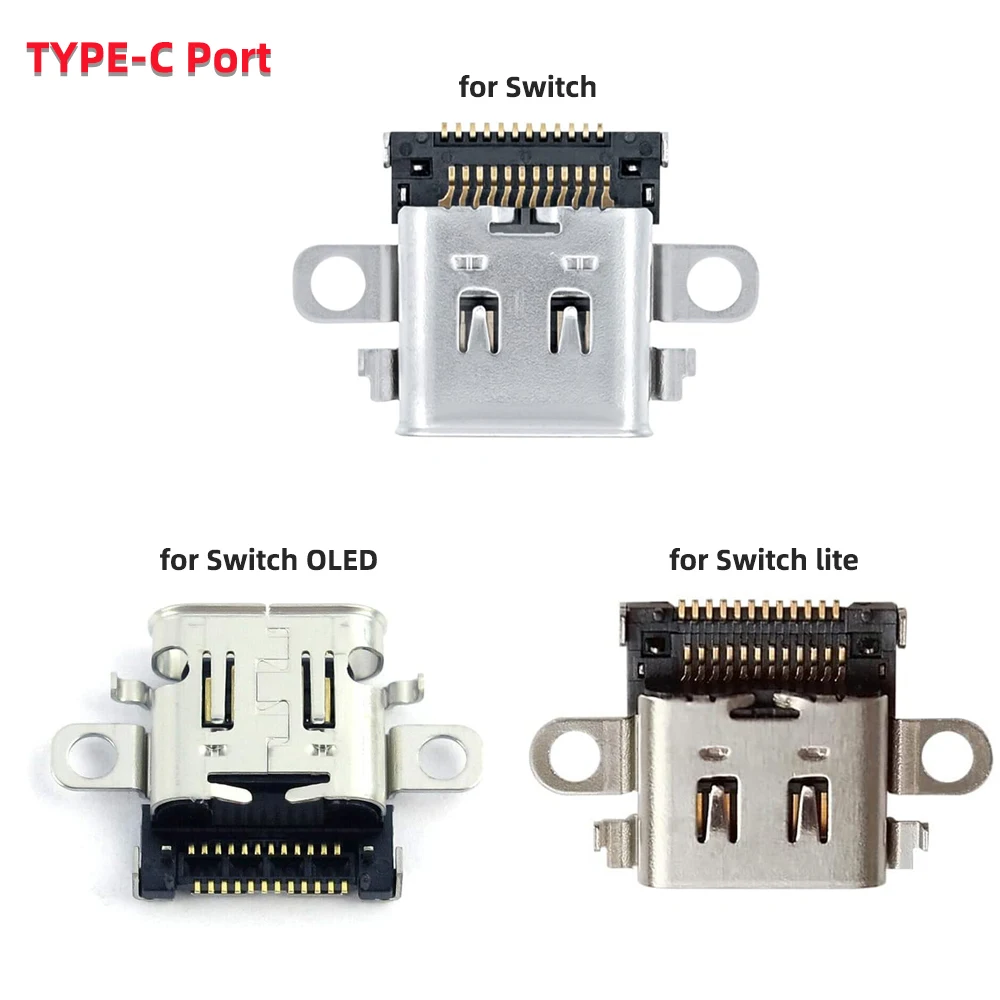 Сменный порт зарядки типа C для консоли Nintendo Switch/OLED/Lite, разъем USB-зарядного устройства, часть разъема