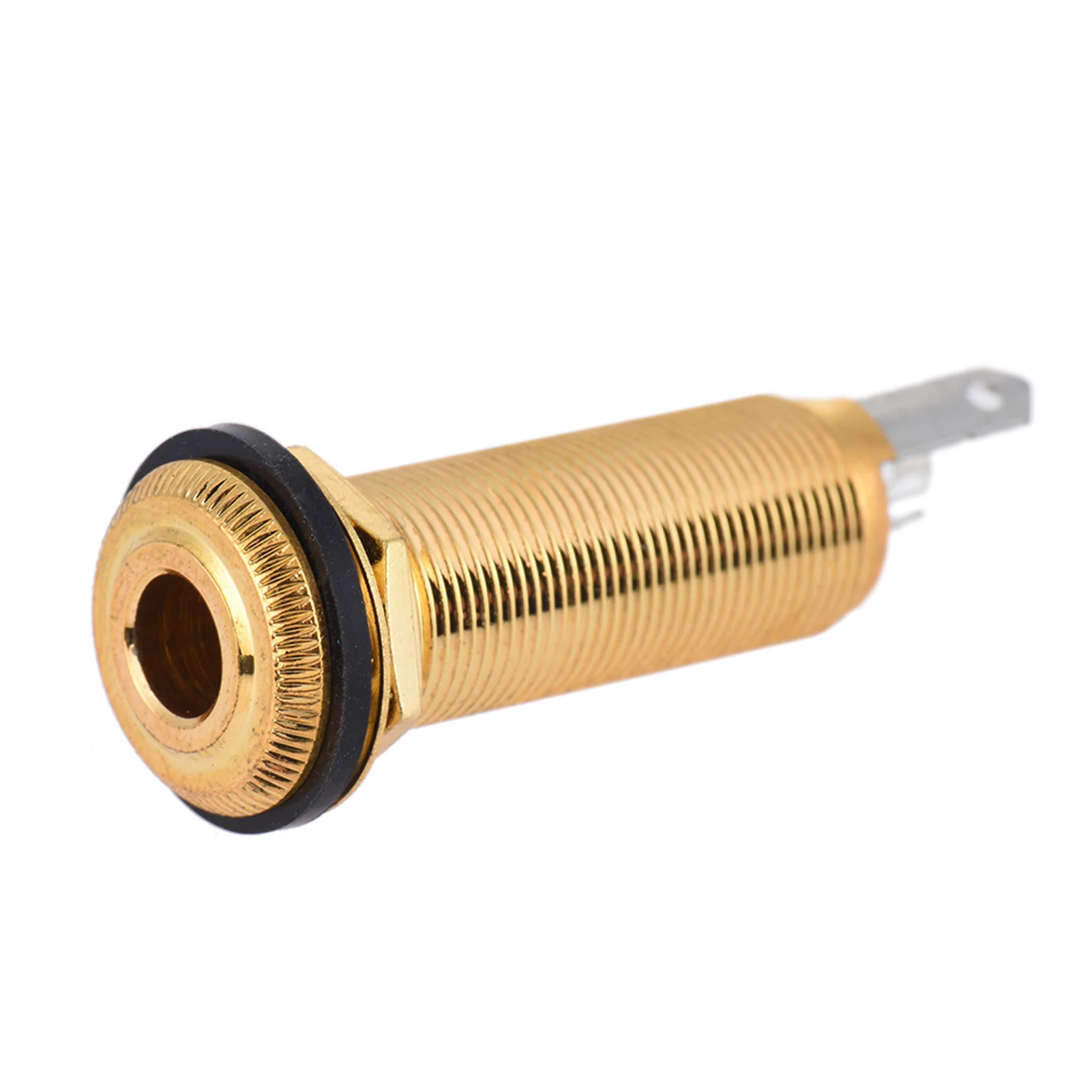 6.35mm 1/4 Inch End Pin Endpin Jack Socket Plug Mono Output Copper Material for Acoustic Electric Guitar Accessories