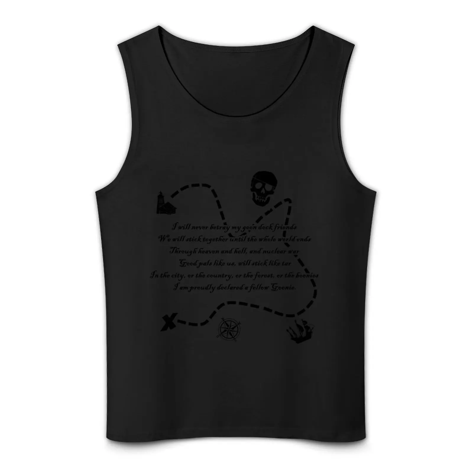 Goonies Oath Tank Top muscular man gym clothes man fitness