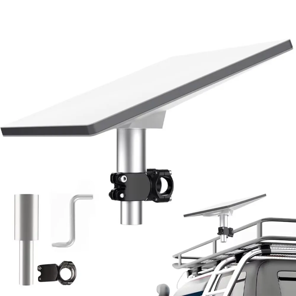 Portable Round Pole Mount Connector Bracket Compatible With Starlink Mini RV Camper Outdoor Satellite Dish Accessory