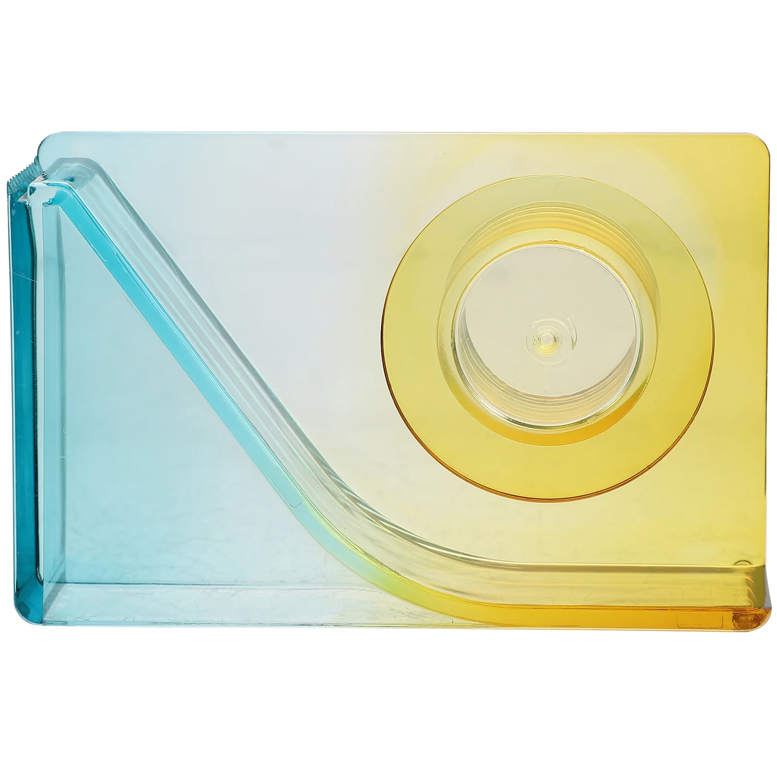 

Professional Tape Dispenser PP Material Cutter Easy Cut Office Home Scrapbooking Art Projects Compact Portable Clear