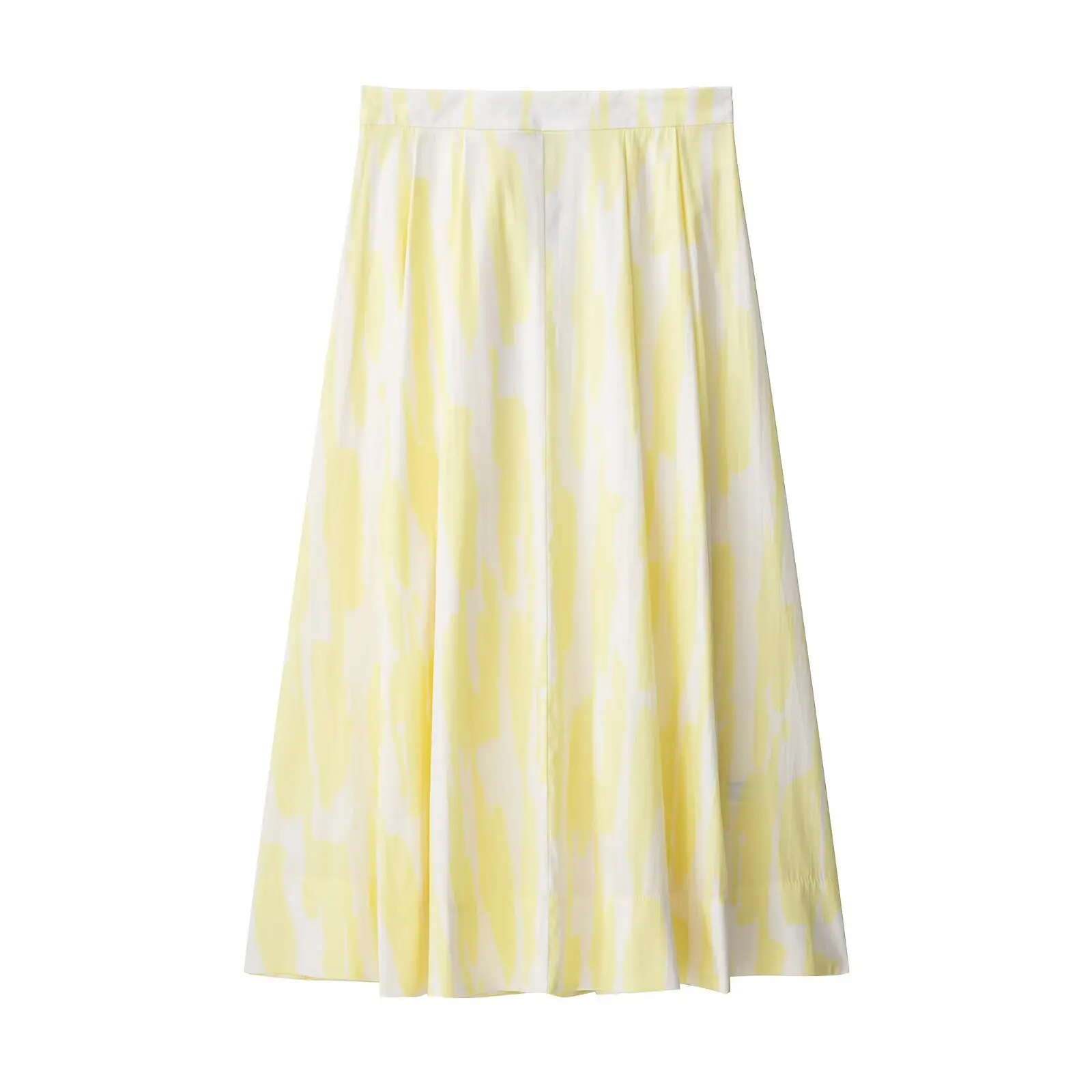 

2025 WOMAN Fashion European and American Style Summer New Printed Midi Half Skirt Unique Side Zipper Half Skirt Mujer