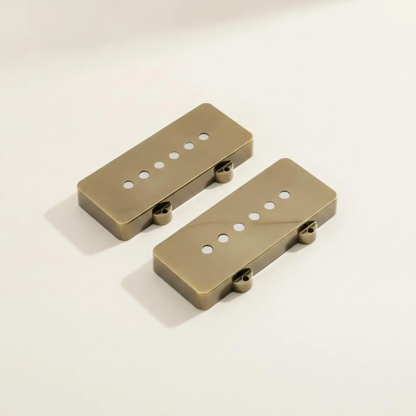 Guitar Pickup Cover Brass Rectangle with Rounded Corners for Western String Instruments Repair