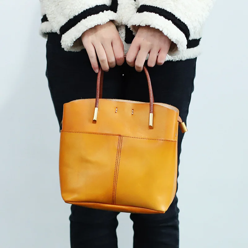 

Genuine Leather Shoulder Bag for Women, Vintage Style Casual Handbag