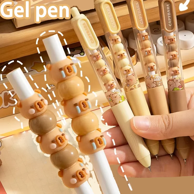 4PC Neutral Pen Can Be Pressed To Quickly Dry Smoothly Cute Question Brush For Primary And Secondary School Students