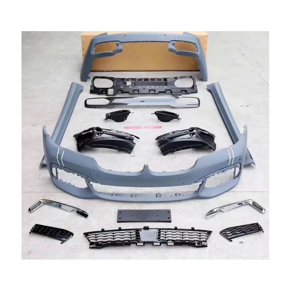 Full Set Exterior Parts Car Front Bumper Rear Bumper Car Grill Grille Body Kit for7 Series F01 F02 2008-2015 to M760 Sport