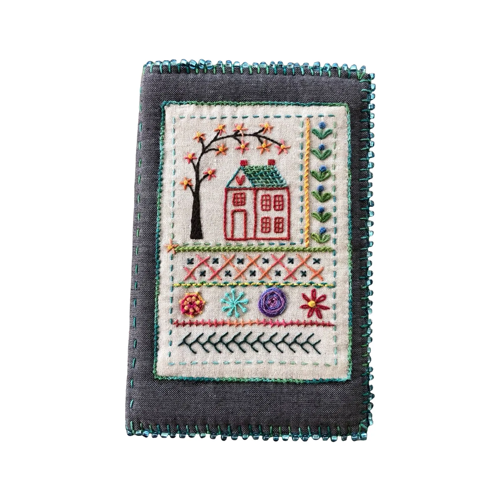 Stitch Book Diy Set Creative Embroidery Book Cartoon Printing Handmade Drawing Needlework Loose Leaf Book Linen Needlework Book