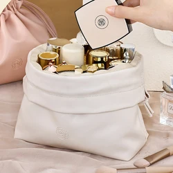 Ins Fashion Cosmetic Bag custodia per trucco con coulisse borsa per accessori per rossetto di bellezza impermeabile di grande capacità borsa da viaggio