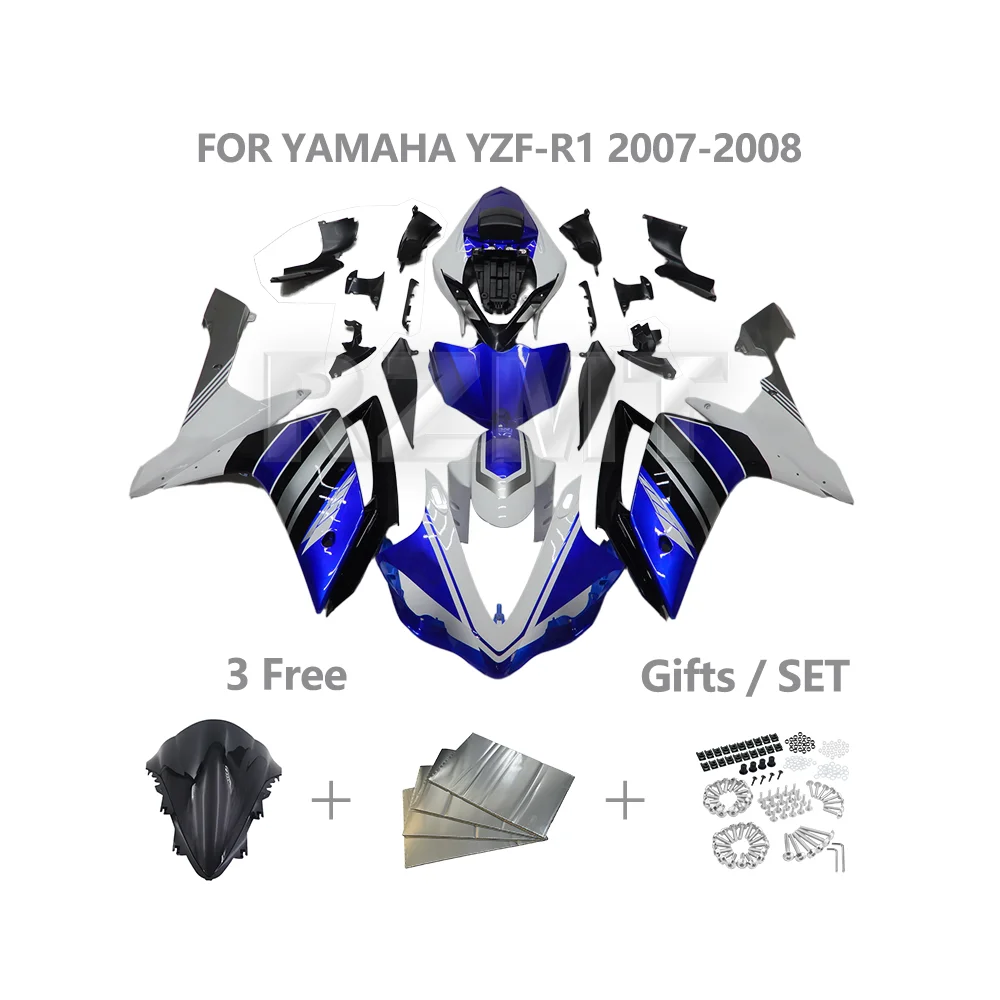 

Обтекатель мотоцикла из АБС-пластика, детали корпуса для YAMAHA YZF R1 2007-2008 YZF-R1, комплект обтекателя по индивидуальному заказу, аксессуары Y1007-119a