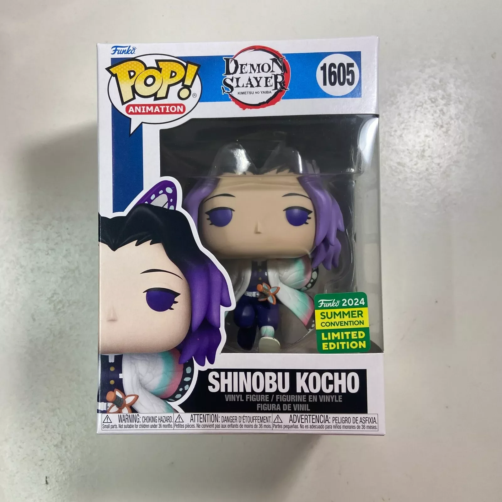 

Funko Pop Demon Slayer Figure Kochou Shinobu #1605 Action Figures Collectible Limited Edition Model Toy Children's Toy Gift