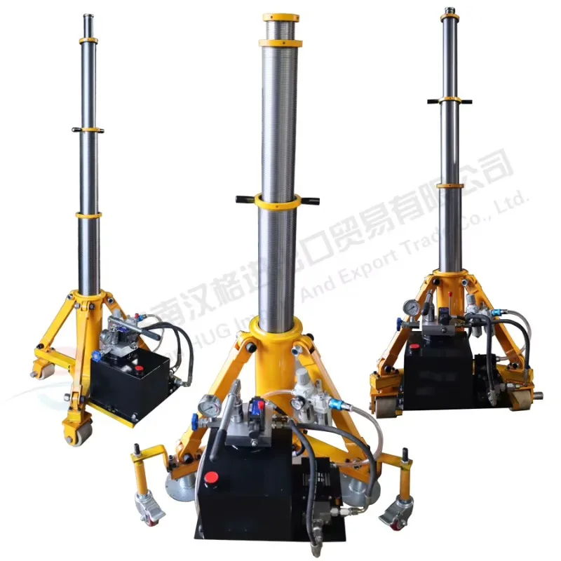 Aircraft Ground Support Tripod Jack 3 Leg Series Aircraft Hydraulic Station with Pneumatic Drive