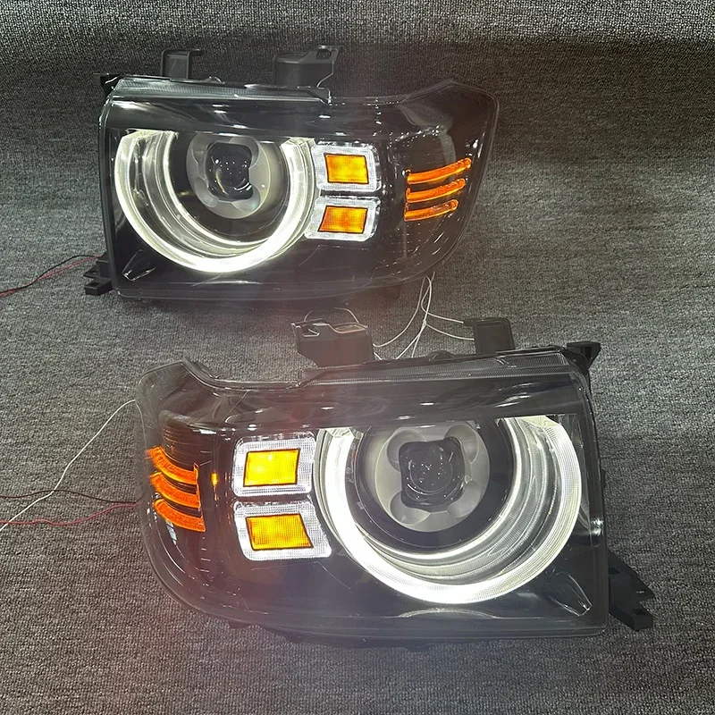 

Фары YU GUANG для Hilux VIGO 2008-2011, светодиодные передние фары, модернизированные, 12В, в сборе, автомобильные аксессуары