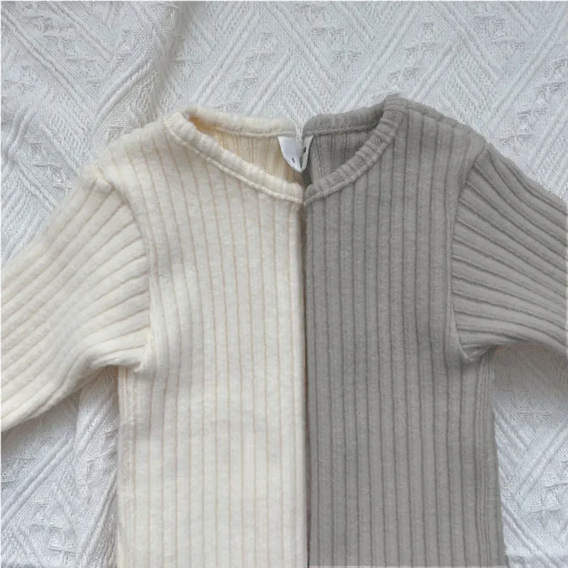 Spring Winter Toddler Baby Clothes Sets Girls Boys Knit Sweater Tops+ Leggings Children Pajamas Kids Thermal Underwear For 0-5Y