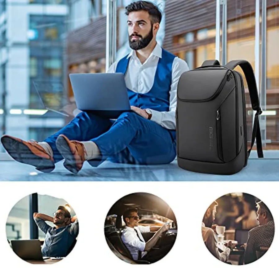 Business Smart Backpack Waterproof fit 15.6 Inch Laptop Backpack with USB Charging Port, Travel Durable Backpack view 6