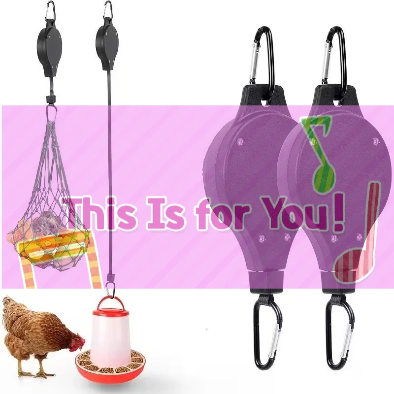 【HMA】Adjustable Retractable Plant Pulley Hanger Hook For Hanging Flower Baskets Garden Pots Bird Feeder Outdoor Decor