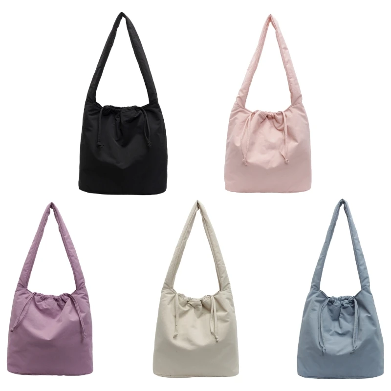 Stylish and Practical Nylon Shoulder Bag with Ample Space Handbag Armpit Bags Handbag for Books and Accessories