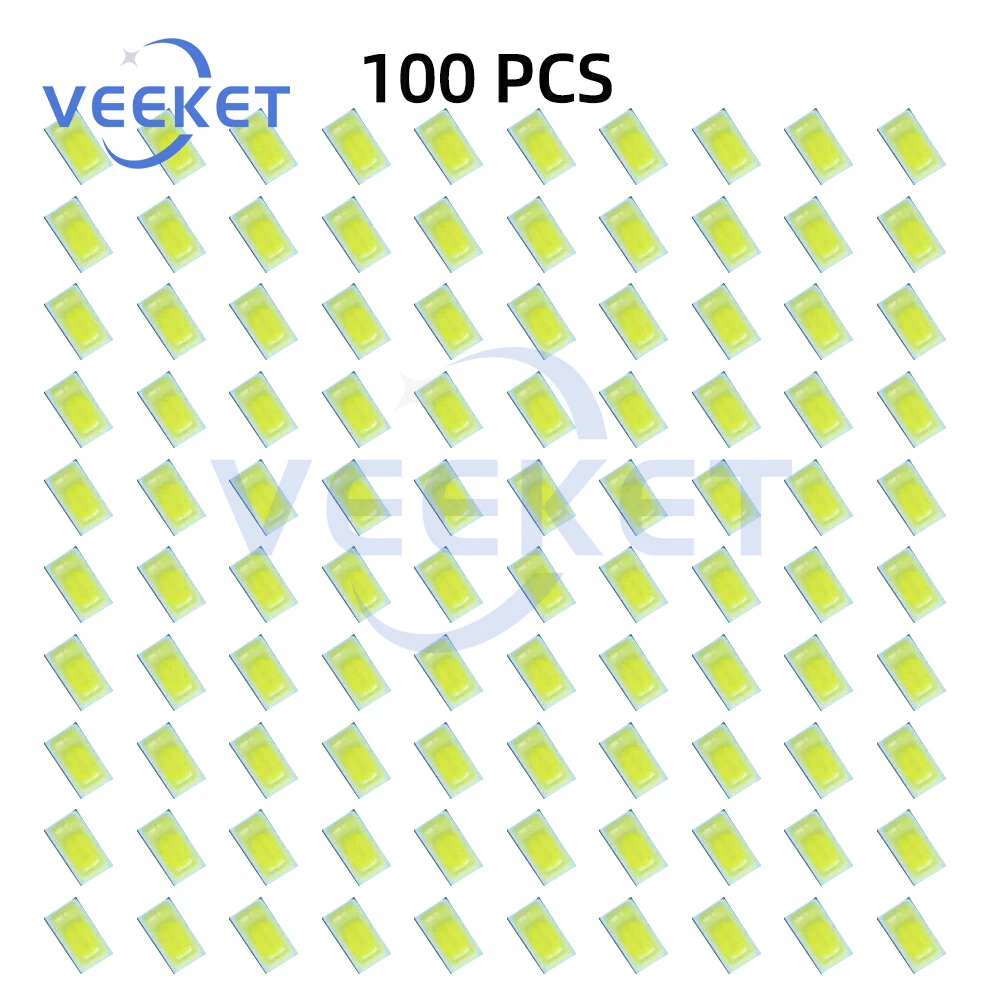 

100PCS 5730 LED Stickers White Self-Adhesive Lighting Labels for Home Improvement