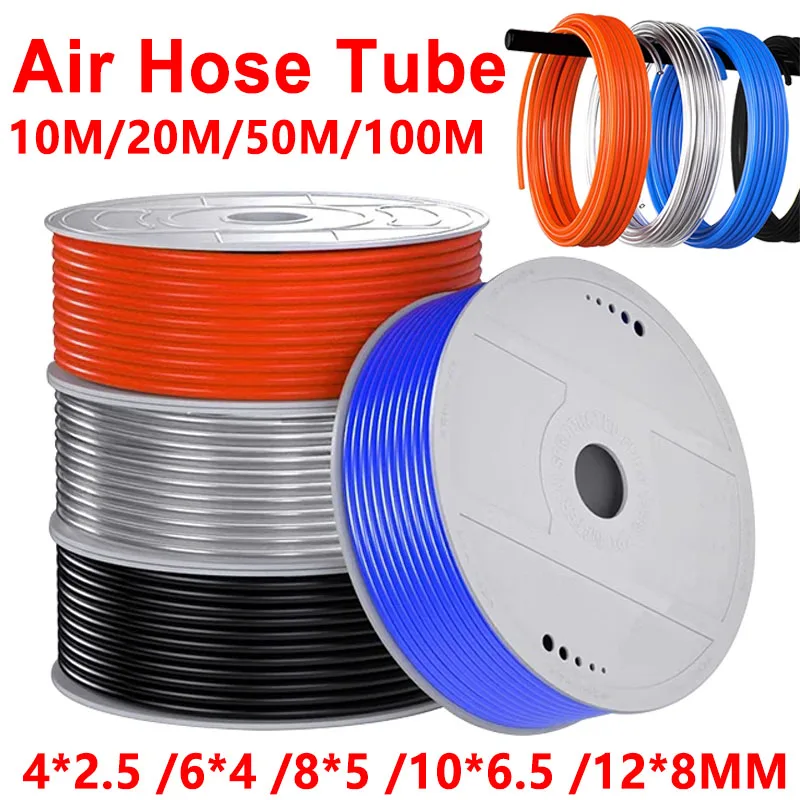 

10m/20m/50m/100meters Pneumatic Air Hose Plastic Tube 4mm 6mm 8mm 10mm 12mm Air Hose Tube Pneumatic Tube Polyurethane Tubing