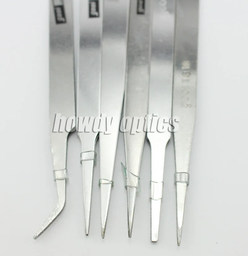 6pcs Professional Glasses Tweezer DIY Clamp Tweezers