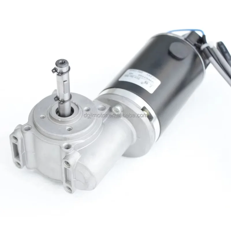 The latest electric glass door all-metal gear DC worm motor low-speed photoelectric encoder sensor