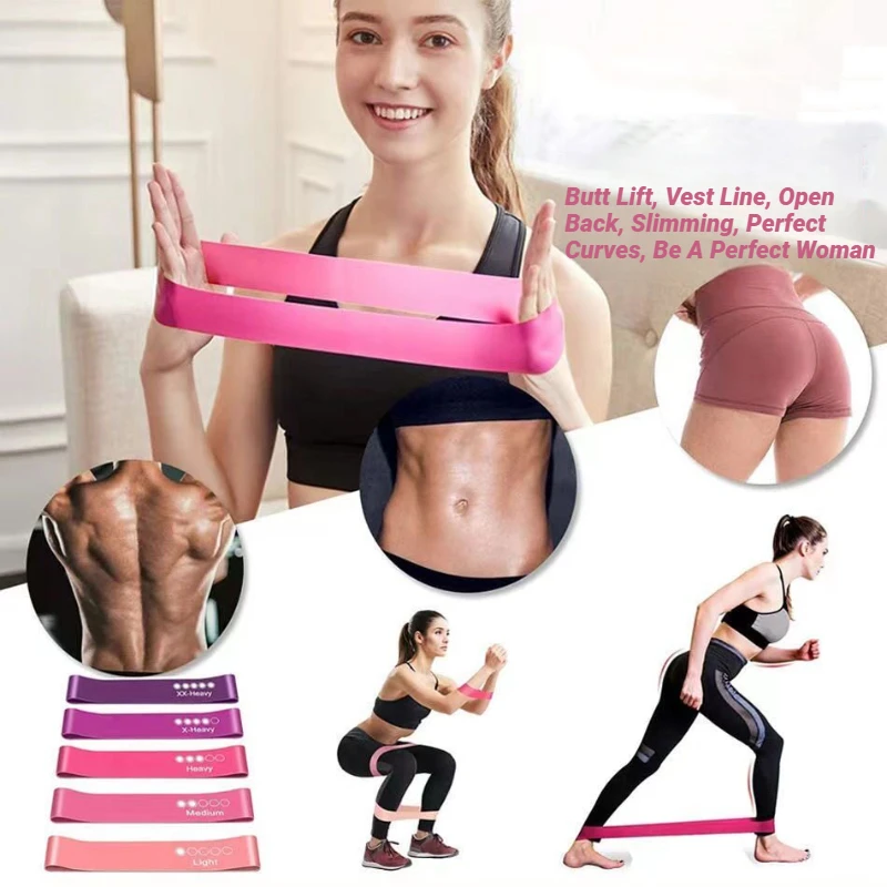Exercise Resistance Bands, Latex Loop Set. For Strength Training, Home & Travel Different Bands Yoga Band Fitness Training