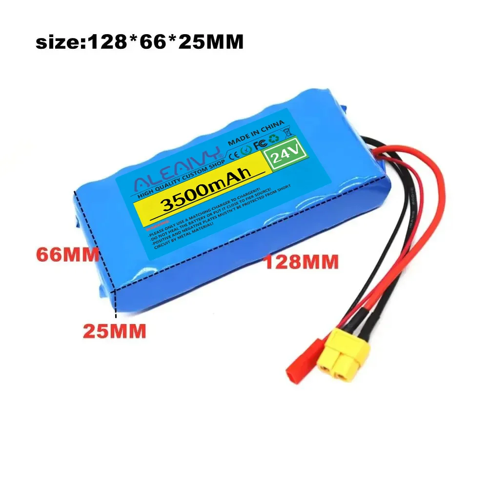 

Rechargeable 7S1P 18650 Li-ion Battery Pack: 25.2V 24V 3500mAh with BMS for Monitoring, Speaker & Small Electric Unicycle