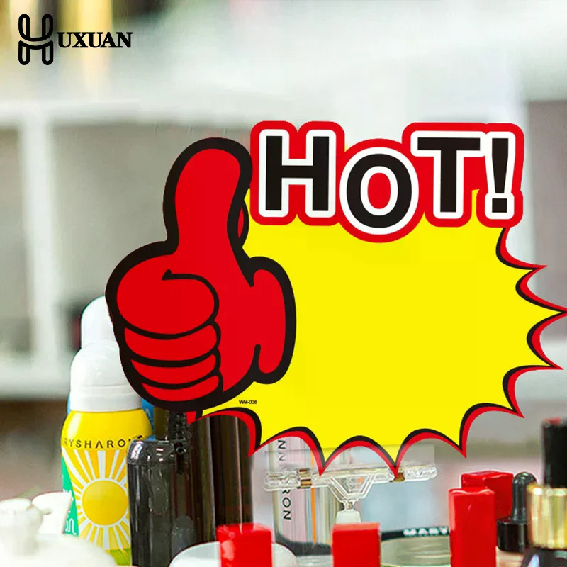 

50pcs White Card Pricing Labels Commodity Price Tag Shop Tags Promotional Advertising Stickers Retail Business Sales