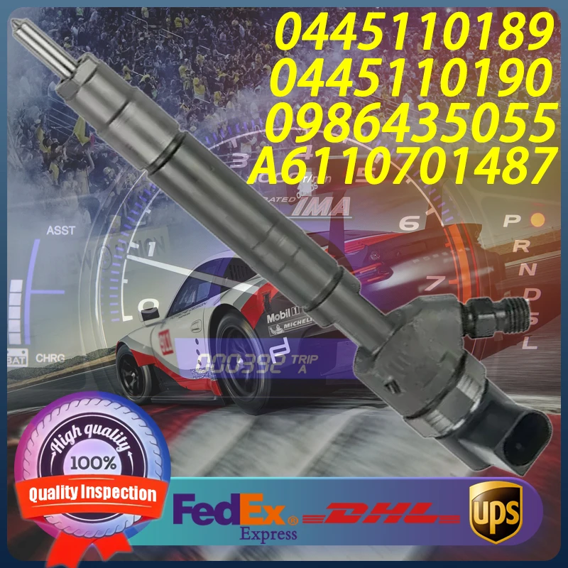 

0445110189 0445110190 0986435055 A6110701487 Common Rail Injector For Mercedes-Benz Sprinter Jeep Grand Cherokee 2.7 Engine