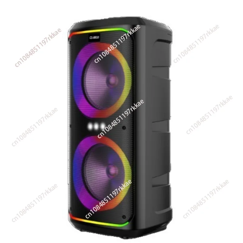 

Новый двойной 8-дюймовый беспроводной Bluetooth-динамик с микрофоном, уличный мощный сабвуфер, Bluetooth-динамик