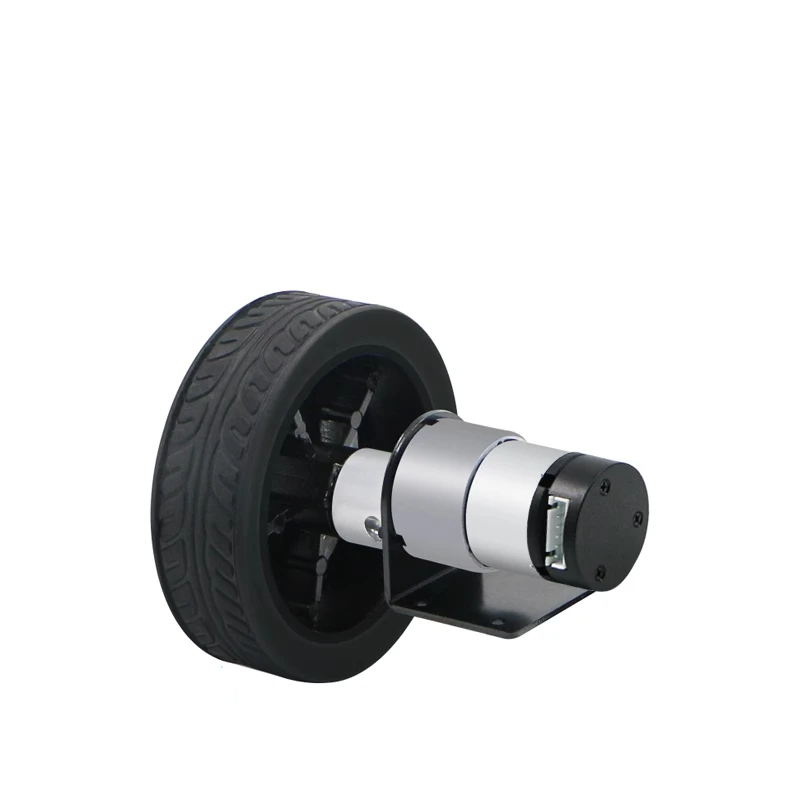 1:60 12v4w 2kg.cmMG513 high-torque DC geared motor, high-precision encoder with 100mm smart car tires