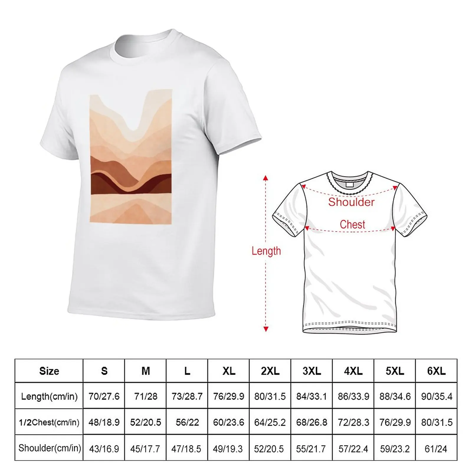 Ombre Sunrise mountain T-Shirt summer tops funnys vintage heavy weight t shirts for men