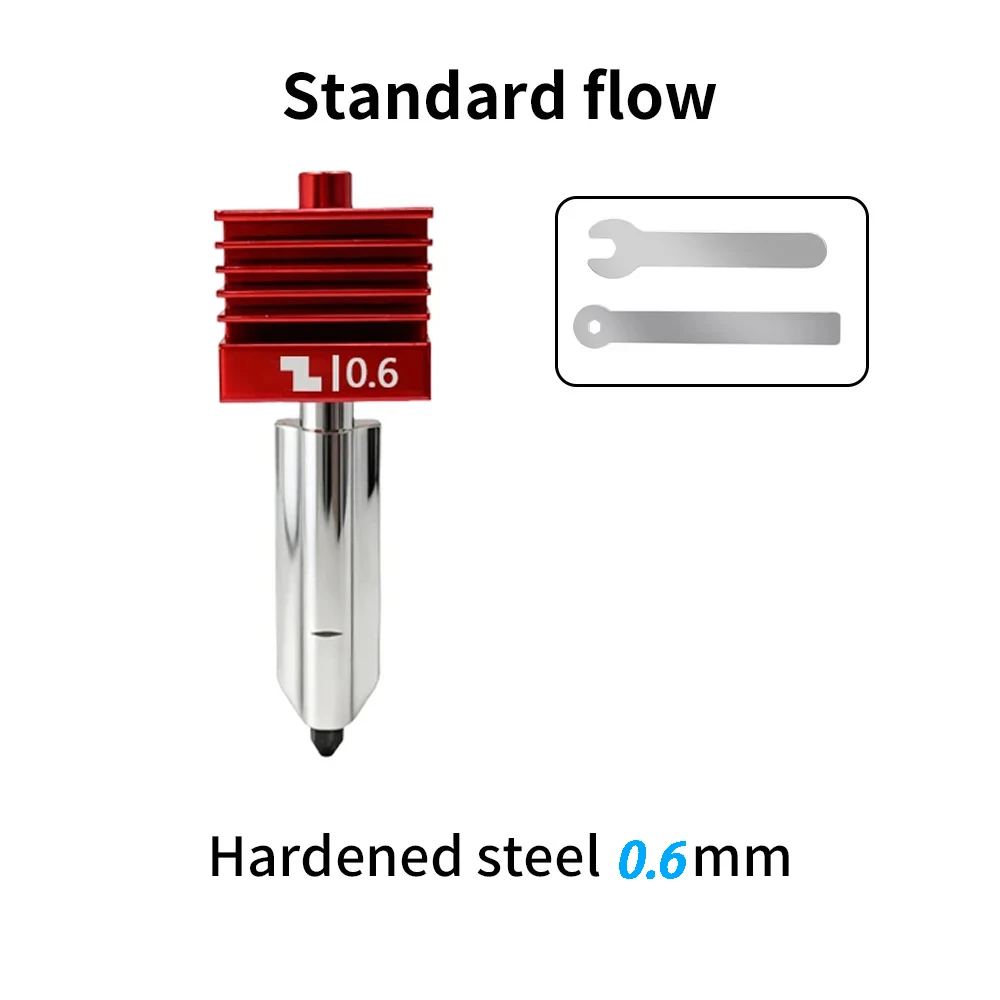 Voor Bambu Lab P2S Verbeterde Hotend 0.2/0.4/0.6/0.8mm gehard stalen mondstuk Vervang Hot End Bambulab H2D H2S 3D Printer Printkop