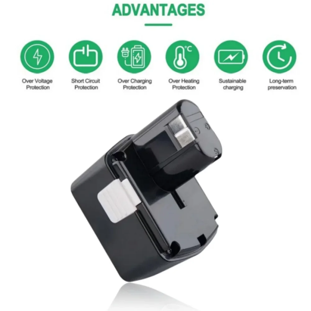 

14.4V NiMH/NiCd 9.8Ah EB1414S EB1412 rechargeable replacement battery for Hitachi EB1424 EB1430 DS14DVF3 DS14DFL DV14DL