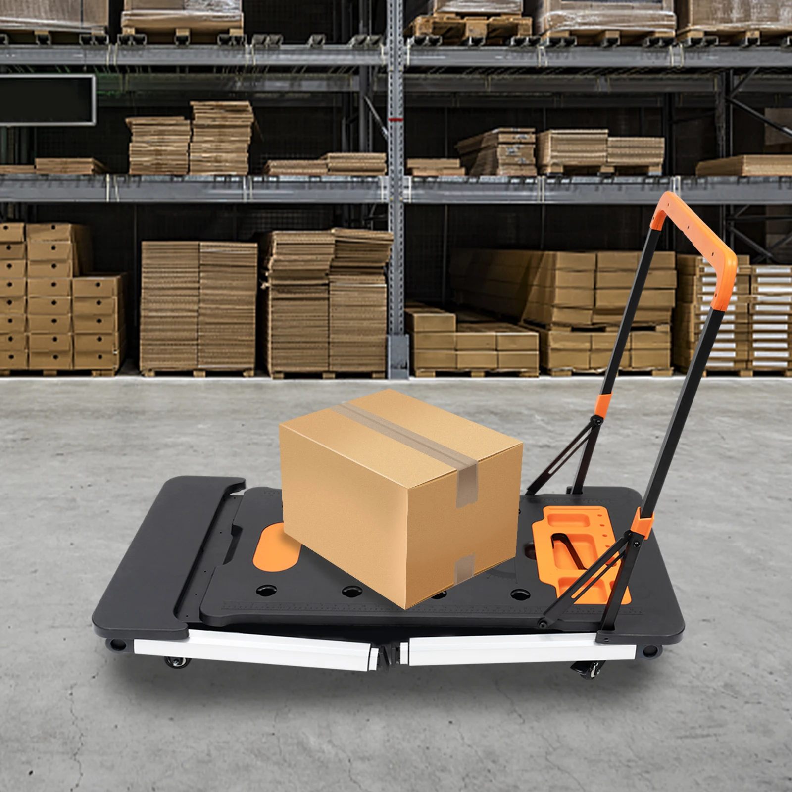 High-Load Multifunctional Work Platform (Up To 551.16Lbs) - 2 Height Gears(20.47/30.71In), 2 Lockable Universal Wheels