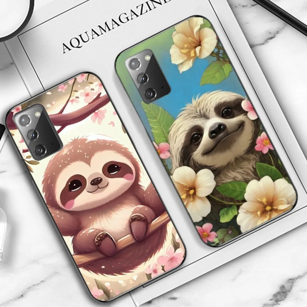 Cute Sloth Phone Case For Samsung A 13 21 30 31 32 51 52 53 70 for Huawei Honor 50 60 70 for OPPO vivo