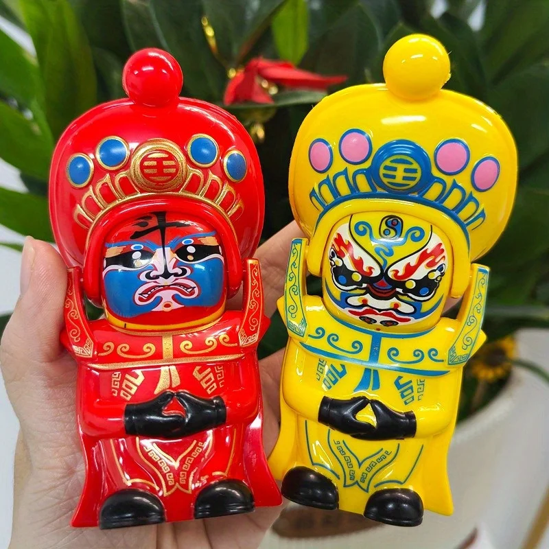 Muñecas que cambian la cara de la ópera de Sichuan, juguetes culturales chinos creativos para niños y niñas, decoraciones de recuerdos con diseño, 1 ud.