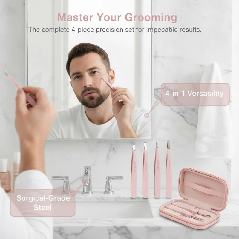 مجموعة ملاقط من الفولاذ المقاو - مراجعة Hair Care Gift وسعره