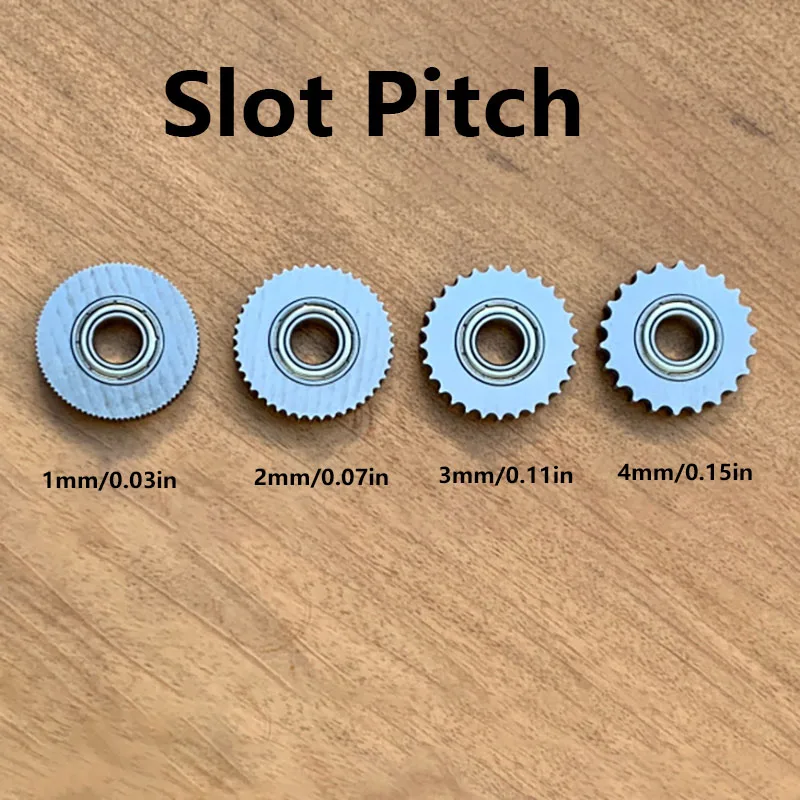 1Set Single Wheel knurling Tool Holder with 4 1-4mm Slot Pitch HSS Knurls, Micro Spiral Tools Woodturning Lathe Tools view 5