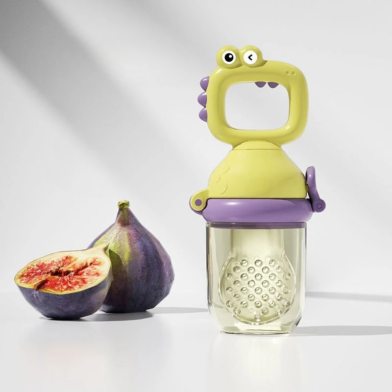 Fruit and Vegetable Toy Feeding Device Creative Push Forward Bite Fun Dinosaur Bite Fruit and Vegetable Fun Baby Feeding Device