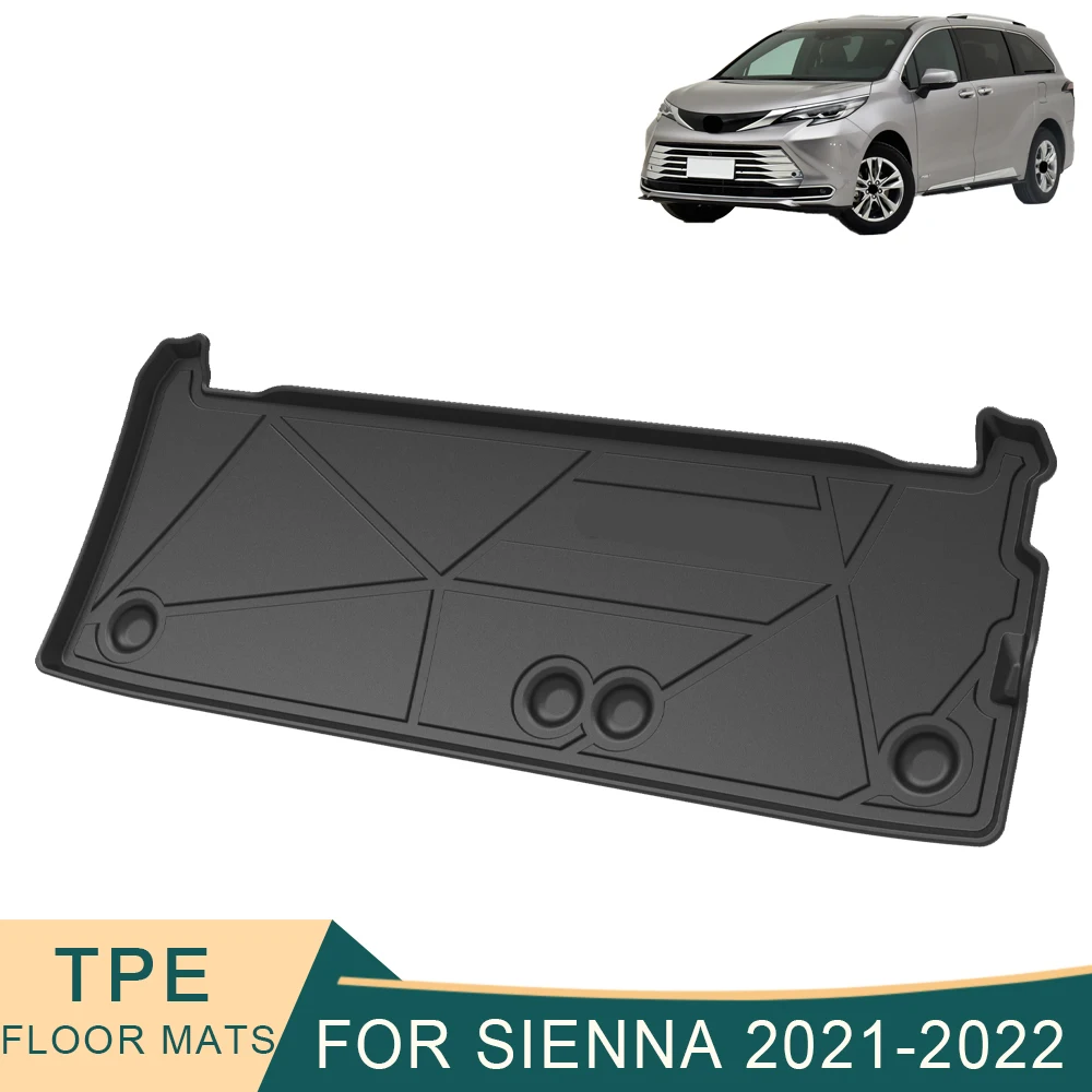 

For Toyota Sienna 2021-2023 Car Accessories Cargo Liner All-Weather TPE Non-slip Trunk Mats Waterproof Boot Tray Trunk Carpet