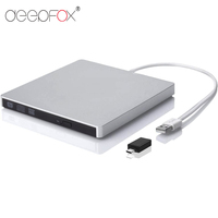 Slim External DVD RW CD Writer Drive Burner USB/Type-C 3.0 Reader Player Optical Drives For Laptop PC Dvd Burner Dvd Portatil