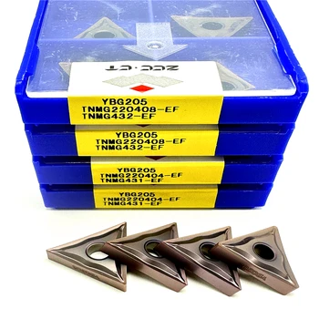 TNMG 220404   TNMG 220408 -EF YBG205 Zcc.ct Oryginalna wkładka węglikowa Zewnętrzne narzędzie tokarskie CNC Tokarka do obróbki stali Narzędzie tnące
