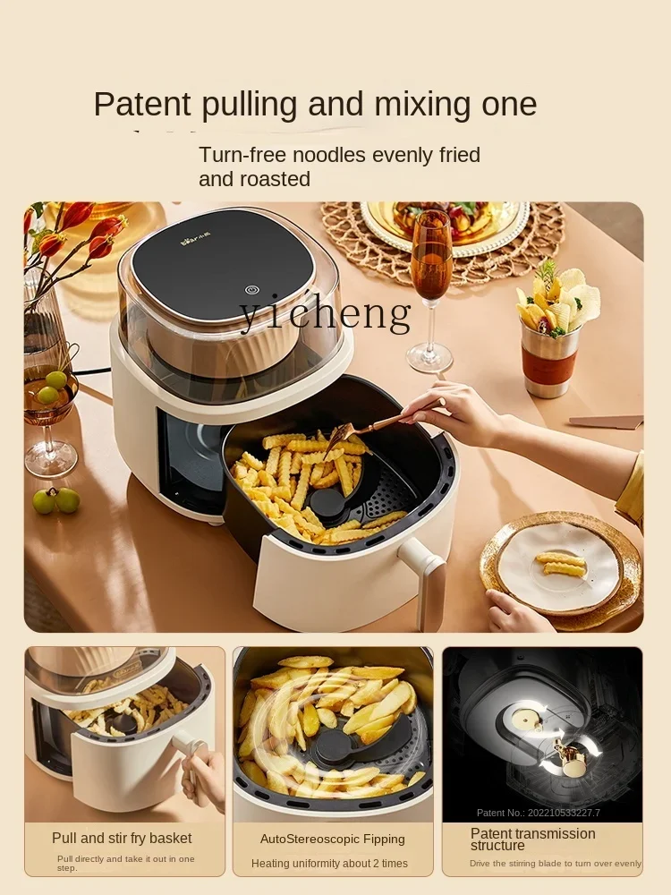 Tqh Panoramic Visual Air Fryer Multi-Functional New Homehold Large Capacity Smart Oven