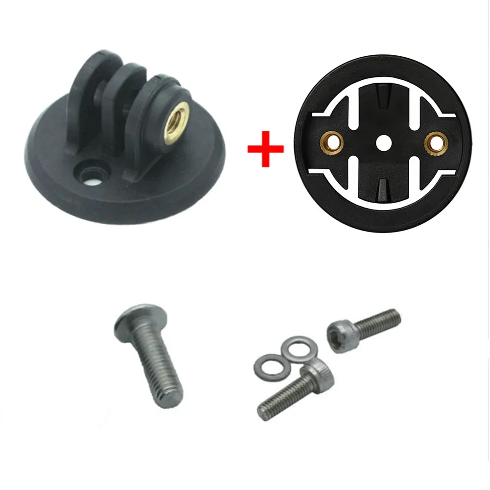 

MTB Road Bike Bicycle Camera Adaptor Mount Computer Base Kit Nylon Stopwatch Holder For-GoPro Garmin With Screws Bicicleta